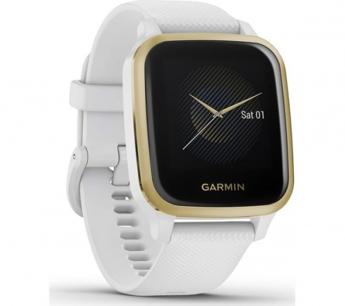 GradeB - GARMIN Venu Sq Health & fitness tracker - Light Gold & White GPS