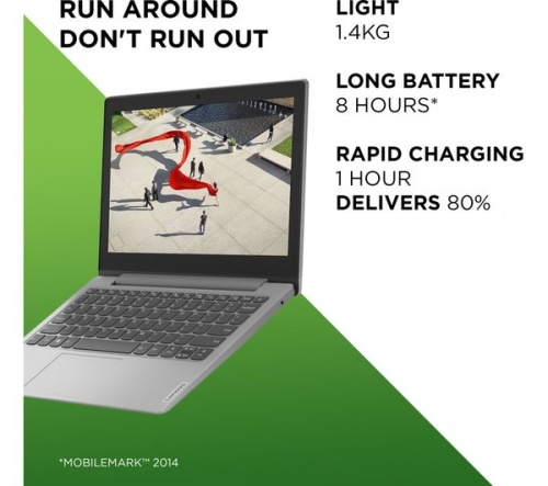 GradeB - Lenovo IdeaPad Slim 1 14in Grey Laptop - AMD Athlon Silver 4GB ram 64 GB eMMC - Windows 10