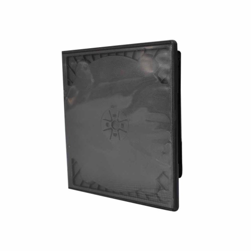 100x Half Height Black Double CD DVD Case - 10MM