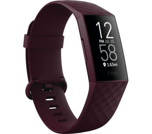 FITBIT Charge 4 Rosewood Fitness Tracker - Universal