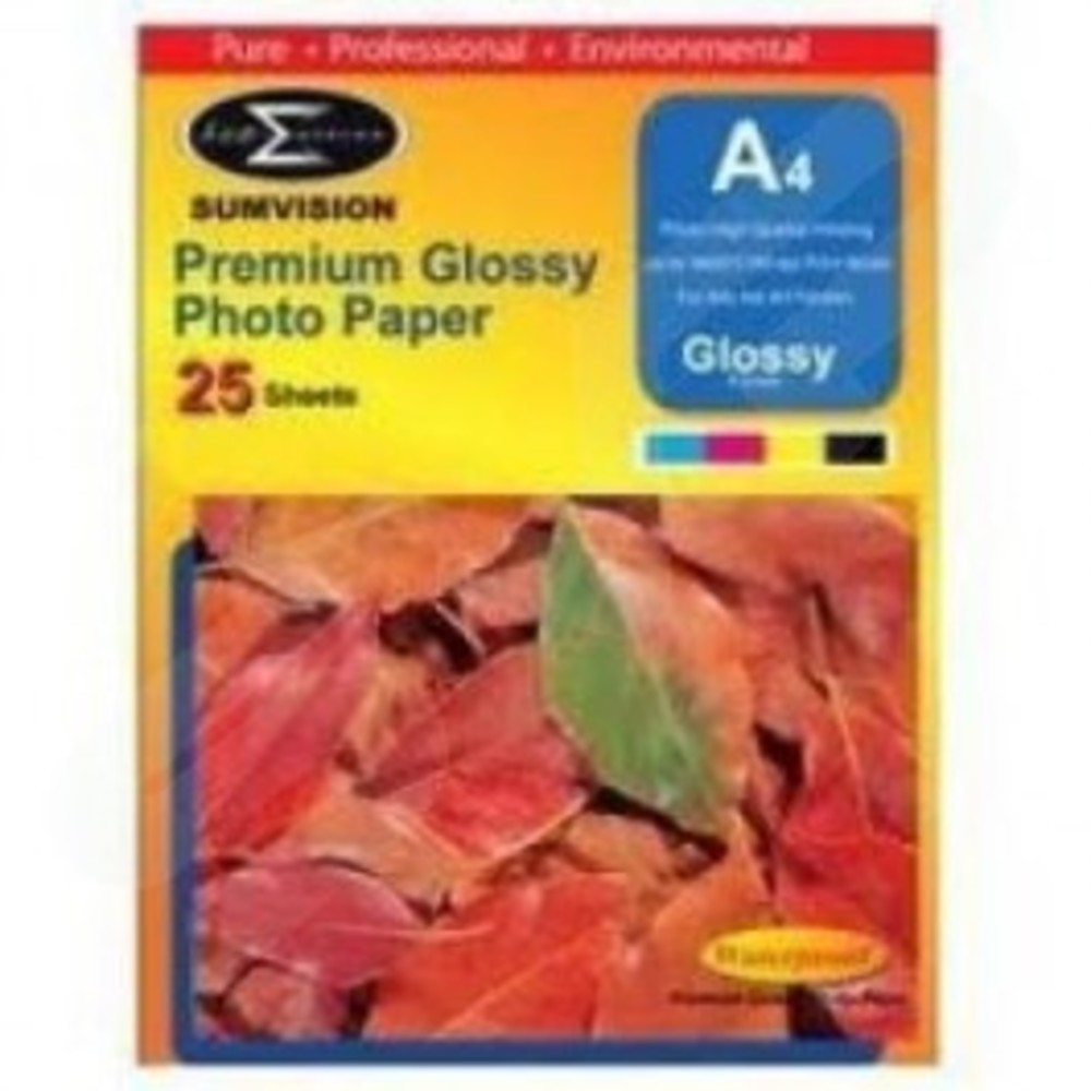 Sumvision 135gsm Premium Glossy A4 Photo Paper 25 Pack 1005